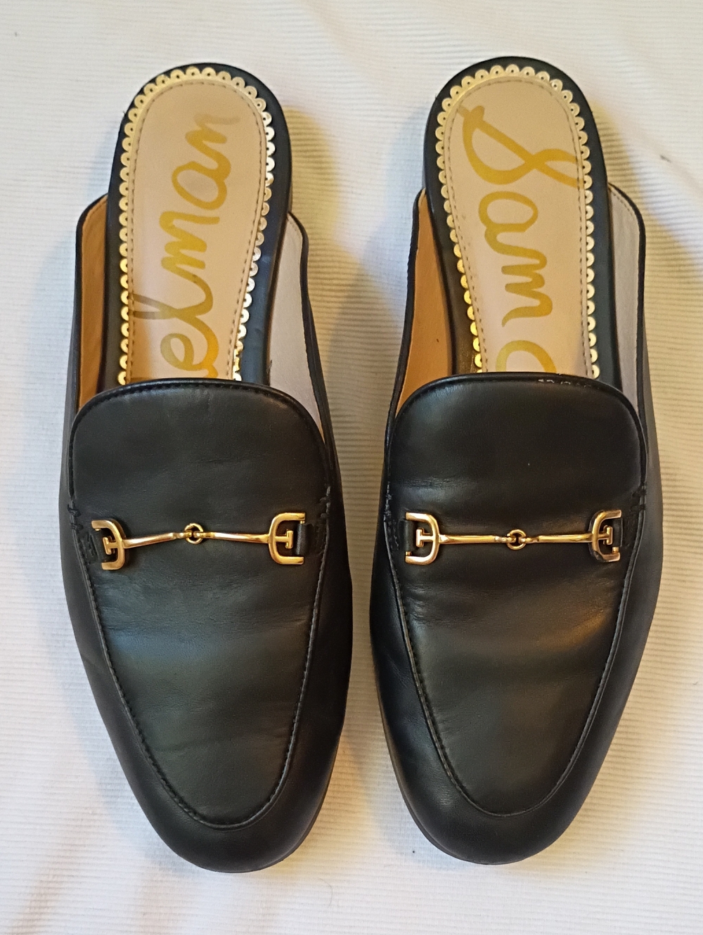 Sam Edelman Women's Linnie Black Horse Bit Mules